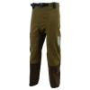 Stoney Creek Pioneer Overtrousers in green and brown, front view