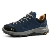 Grisport Elwood Blue Walking Shoe angled view showing blue suede upper, lacing and toe protection
