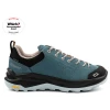 Grisport Lady Elwood Waterproof Walking Shoe in teal, side view with Which? Recommended Brand badge
