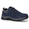 Hoggs of Fife Glen Lyon Waterproof Hiking Shoes in navy, angled front and side view