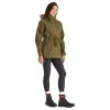 Woman wearing the Ridgeline Womens Monsoon Nordic Jacket in Teak, full-length view