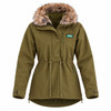 Ridgeline Womens Monsoon Nordic Smock in Teal with fur collar