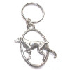 Pointer Pewter Keyring