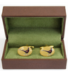 Male Standing Pheasant cufflinks in gift box making them ideal as a special gift