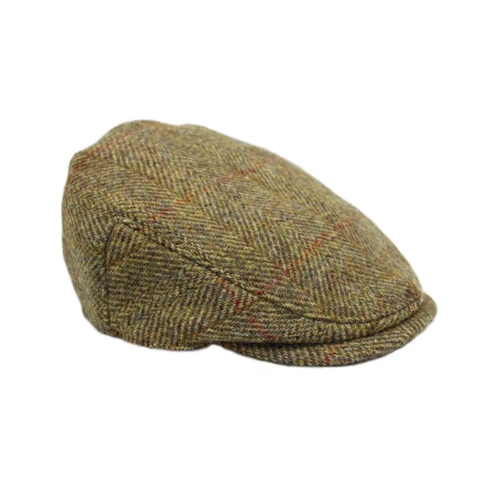 Highland Harris Tweed Flat Cap in Grey | Country Clothing