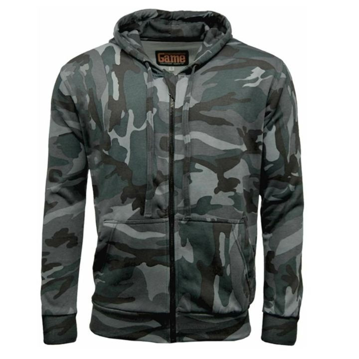 トップス archive champion camouflage Zip hoodie Game Camouflage Zip Hoodie | Camo Zip Up Hoodie - Cherry Tree