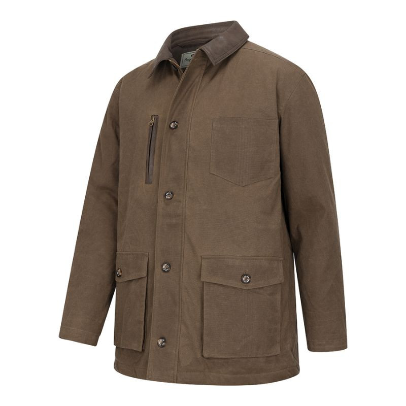 Hoggs of Fife Balerno Waxed Canvas Barn Coat | Cherry Tree Country