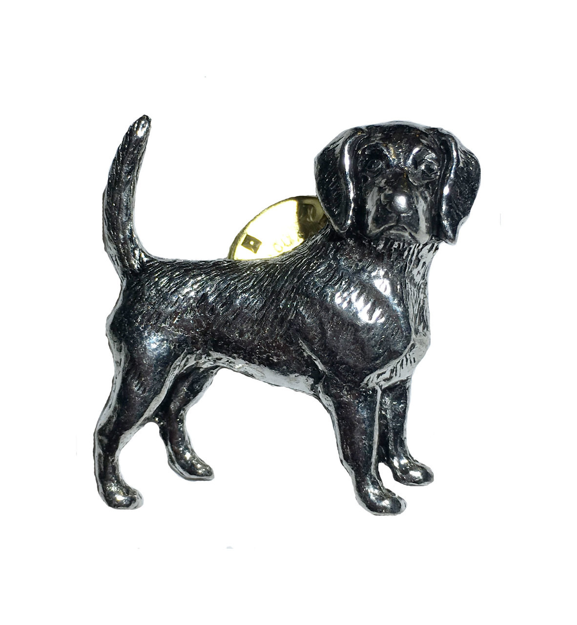 Beagle Pewter Pin