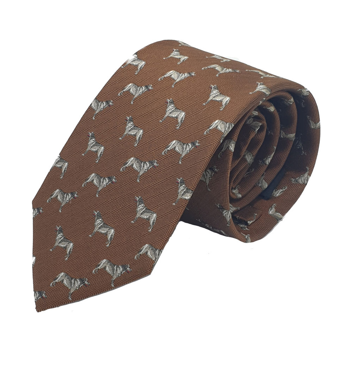 Bonart Dog Silk Tie
