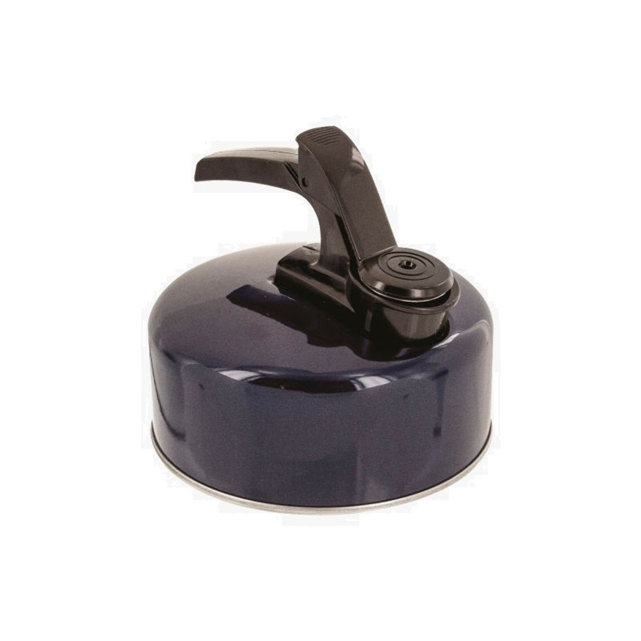 Aluminium Whistling Kettle - 1Litre camping kettle with whistle, dark navy