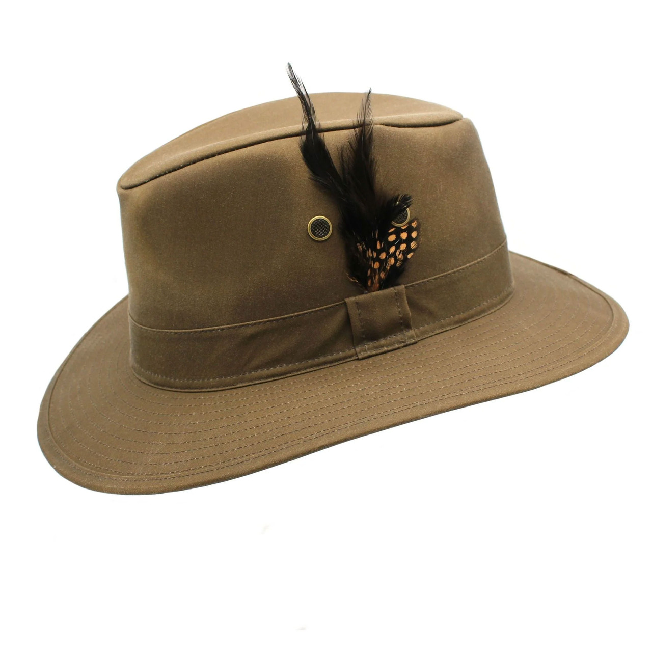 Rambler waxed wide brim hat