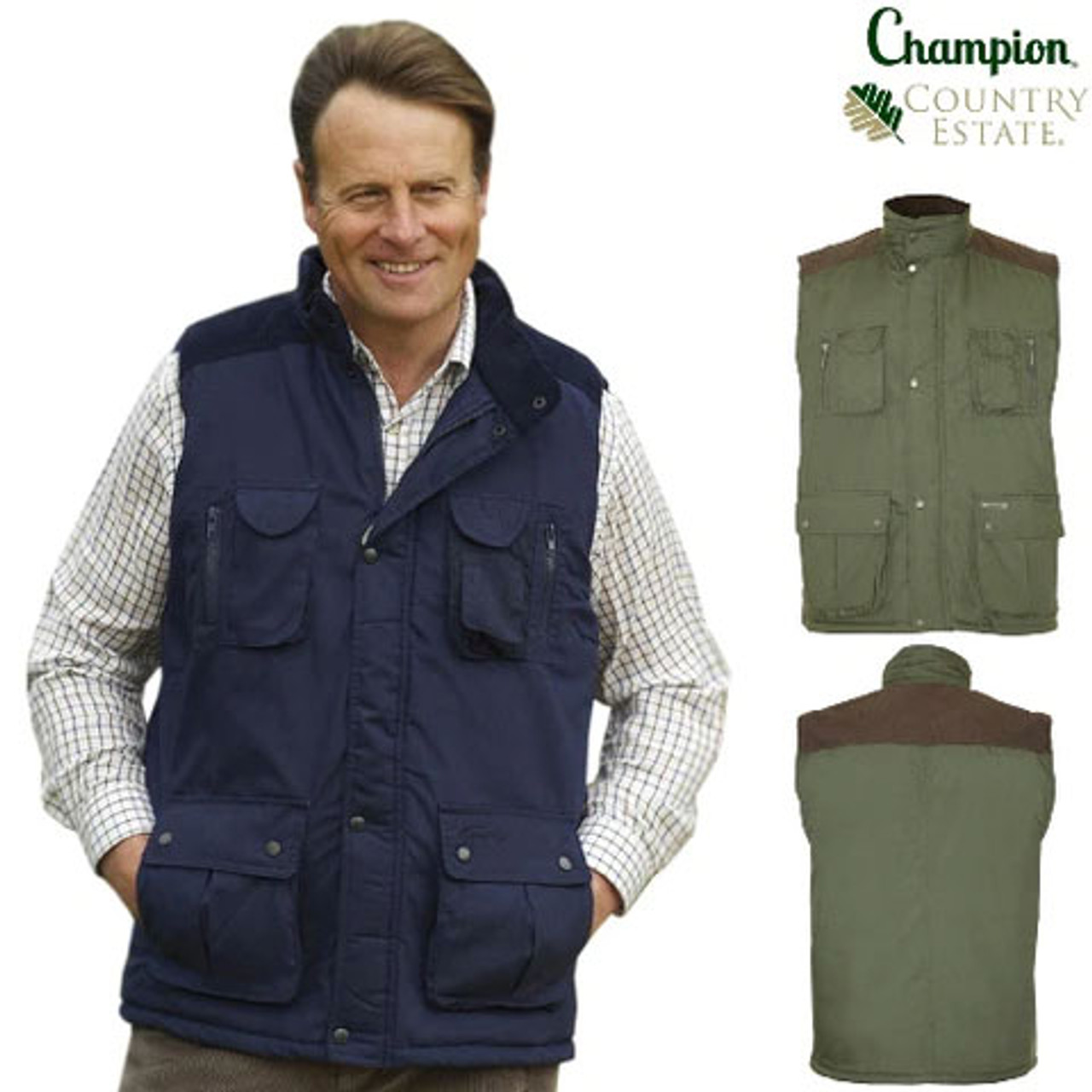 Champion Exmoor Bodywarmer for men ideal for farming, gardening and everyday wear