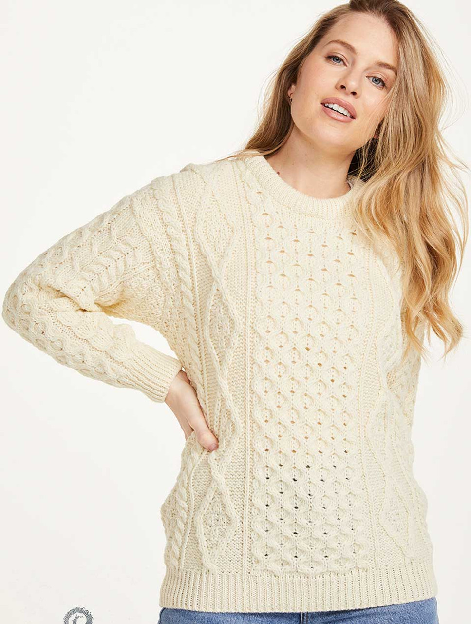 Womens Aran Jumper