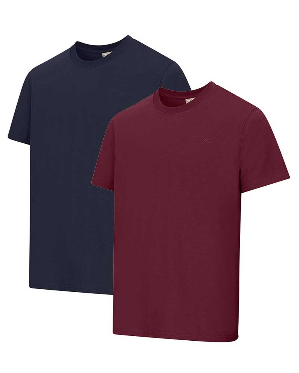 Hoggs of Fife Sandwood 2pk T-Shirts Midnight/Merlot