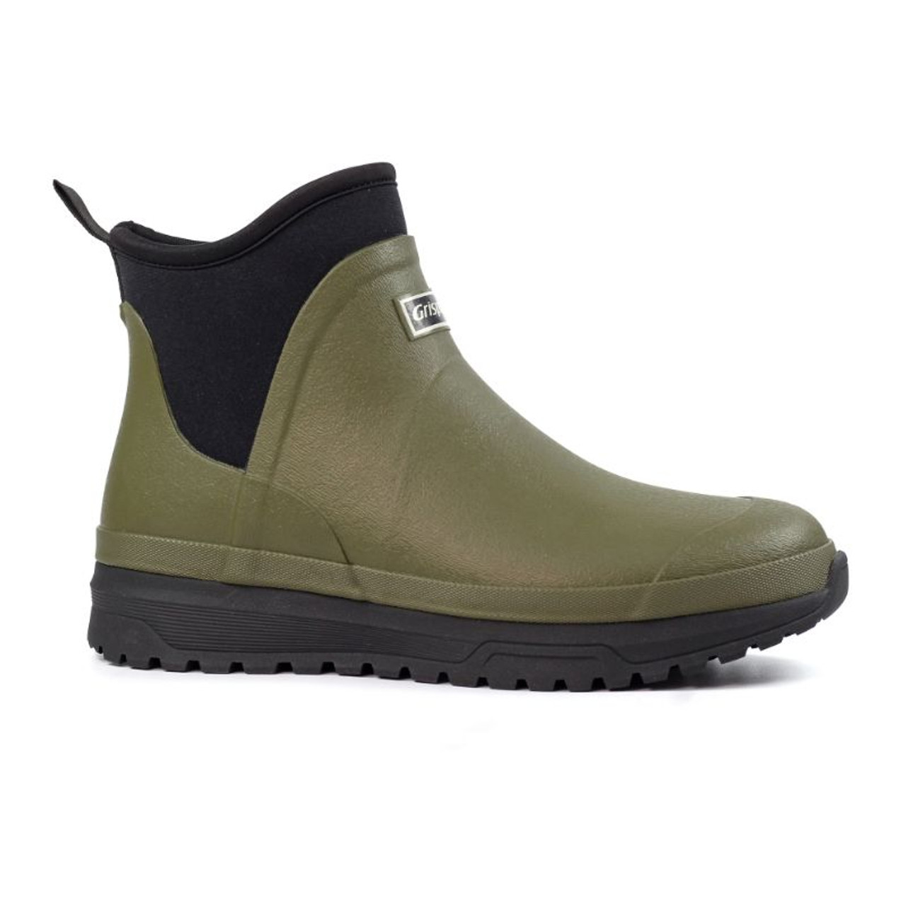 Grisport Mudmate ankle wellington boot left side view for dog walking and farming