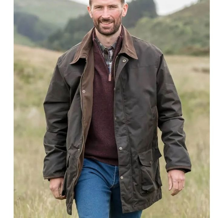 Hoggs Of Fife Woodsman Waxed Jacket Olive Wood Hoggs Of Fife