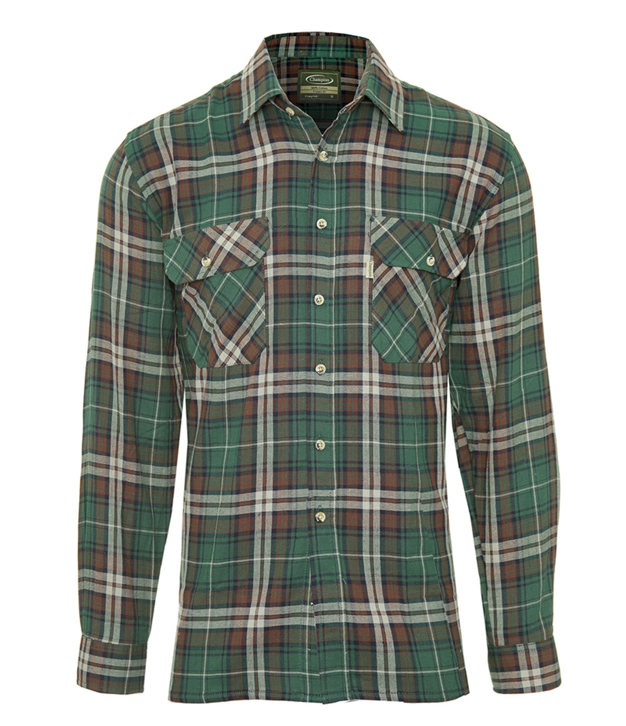 Champion Kempton Shirt in Green Check
