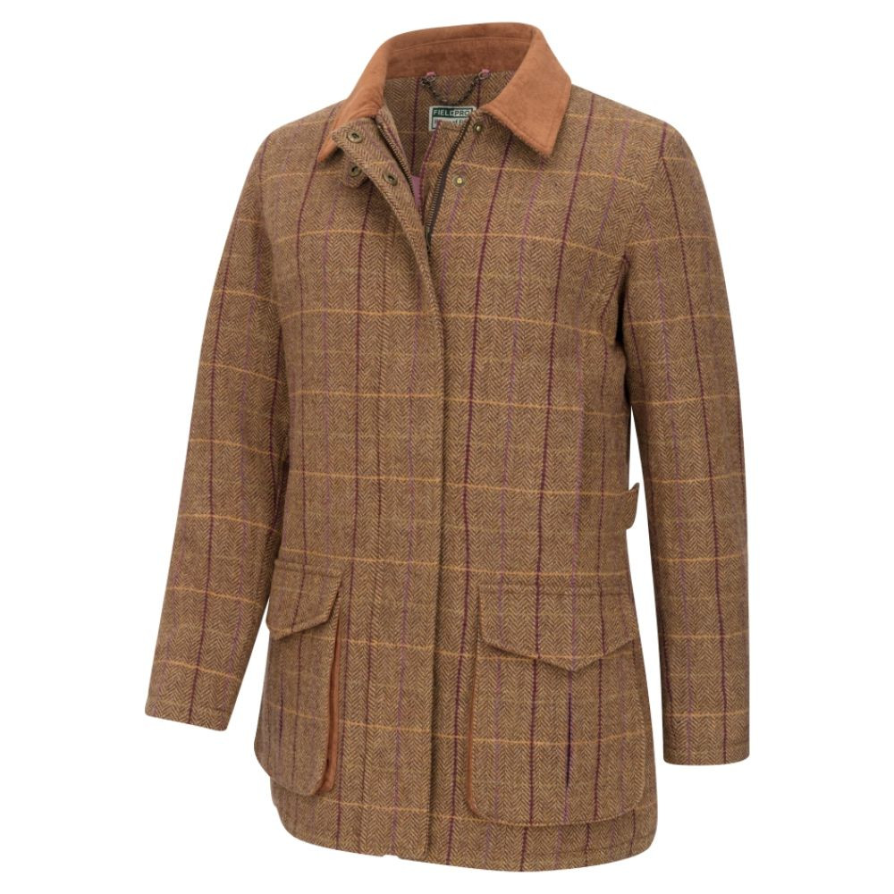 Hoggs of Fife Eden Technical Tweed Field Coat | Ladies Coat