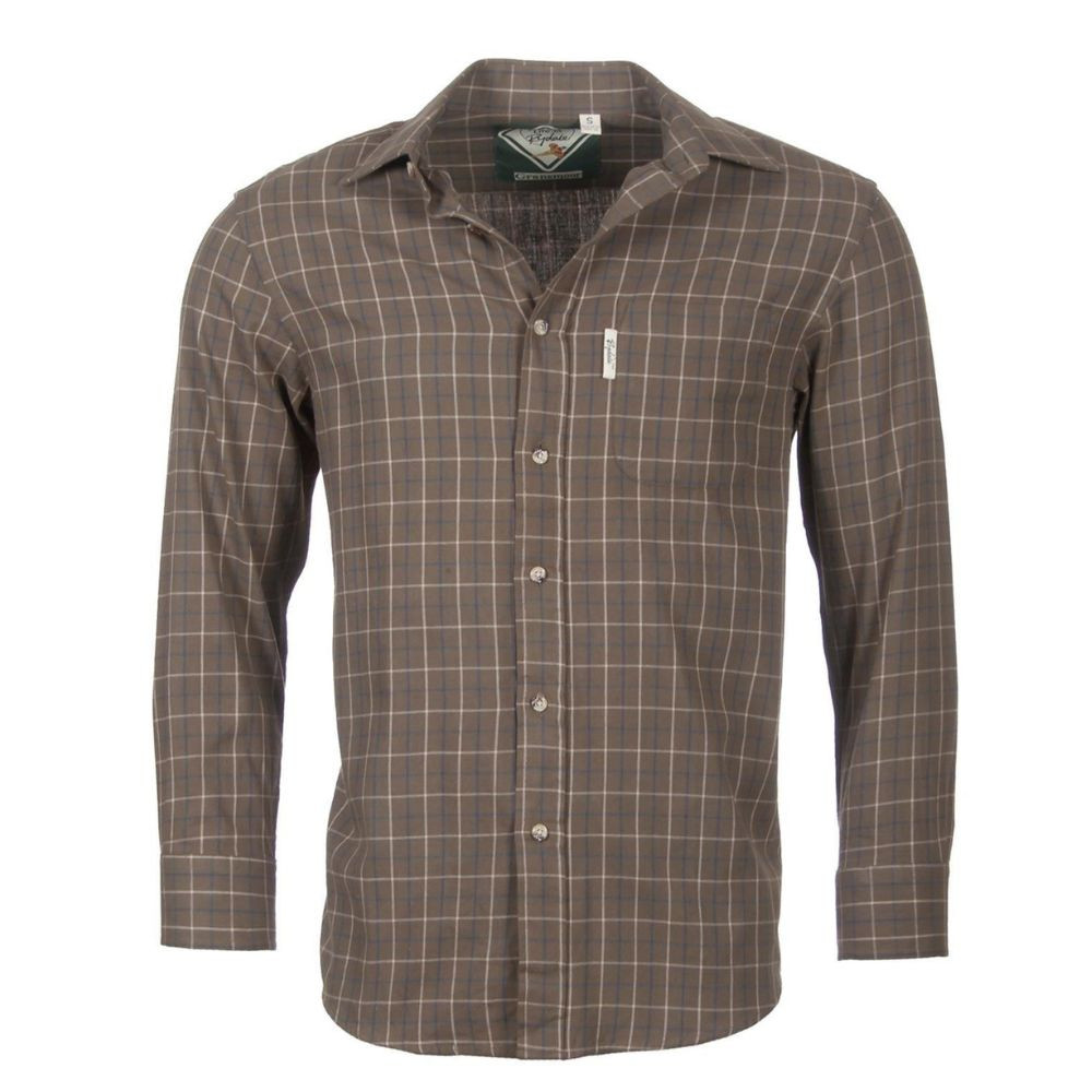 Rydale Gransmoor Mens Country Check Shirt in Olive