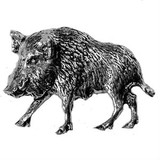 Wild Boar Pewter Pin