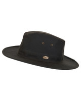 Dark Green Hoggs of Fife Caledonia Waxed Hat wide brim hat water resistant