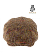 Harris Tweed Flat Cap - Gold