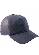 Navy wax baseball cap