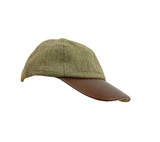 Tweed Baseball Cap Sage