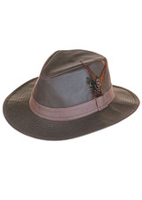 Wide brim wax hat