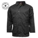 Game unpadded wax jacket beautifully made in the UK for dog walkers and countryman