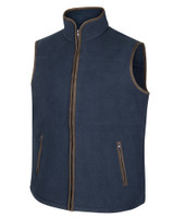 Navy men's fleece gilet