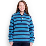 Dusky blue 1/4 zip cosy sweatshirt