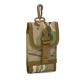 Multi-terrain camouflage molle phone wallet suitable for attaching to molle backpack or rucksack