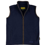 Game Stanton Country Fleece Gilet in Navy