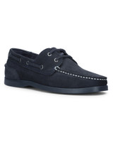 Moccasin leather shoe Navy
