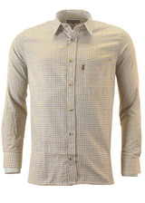 Mens Game Tattersall Shirts Brown/Green