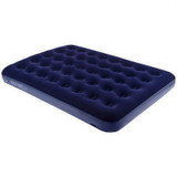 Double flocked airbed with pump