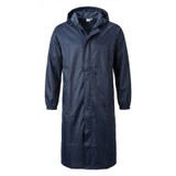 Navy Arctic Storm Long waterproof trenchcoat ideal for dog walking 