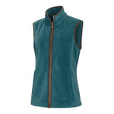 Hoggs of Fife Stenton Ladies Fleece Gilet in Teal a luxury gilet for ladies to wear in the countryside