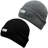 Thinsulate Fleece Lined Ribbed Beanie Hat
