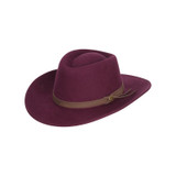 Hoggs of Fife Perth flet hat in merlot ideal for the country gent