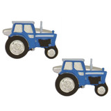 Blue Tractor Cufflinks Gift Set