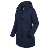 Navy Arctic Storm Philippa waterproof jacket with full hood and waist adjuster