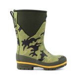 Lazy Dogz Splash Camo kids wellington boots with colourful camo design for outdoor play