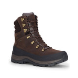 Hoggs of Fife Orchy waterproof field boot front view made from rugged leather for all-day comfort in wet fields