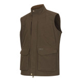 Side angle of Hoggs of Fife Ballater field waistcoat showing practical pockets for shooting and country work essentials