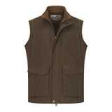 Hoggs of Fife Ballater waterproof field waistcoat front view, built for shooters and gamekeepers in wet weather