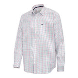 Hoggs of Fife Fernie bamboo shirt in red and green check, smart breathable shirt for farmers, shooters and countryside wear Hoggs of Fife Fernie bamboo shirt in red and green check, smart breathable shirt for farmers, shooters and countryside wear