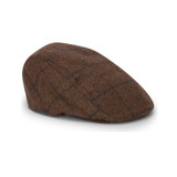 Hoggs of Fife Windowpane Waterproof Tweed hat perfect for working on the farm