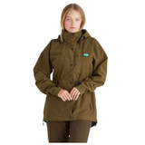 Ridgeline Womens Monsoon Classic Jacket in Teak with full hood